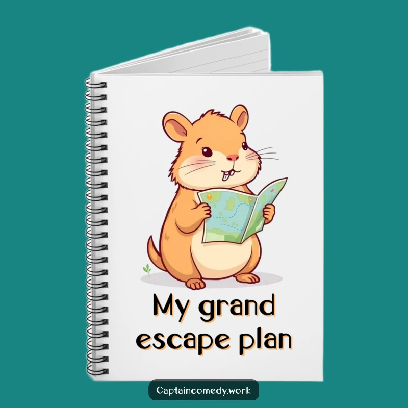 Funny Capybara Navigator Notebook: Journal Explorer Pages, Perfect Funny Gift for Writers