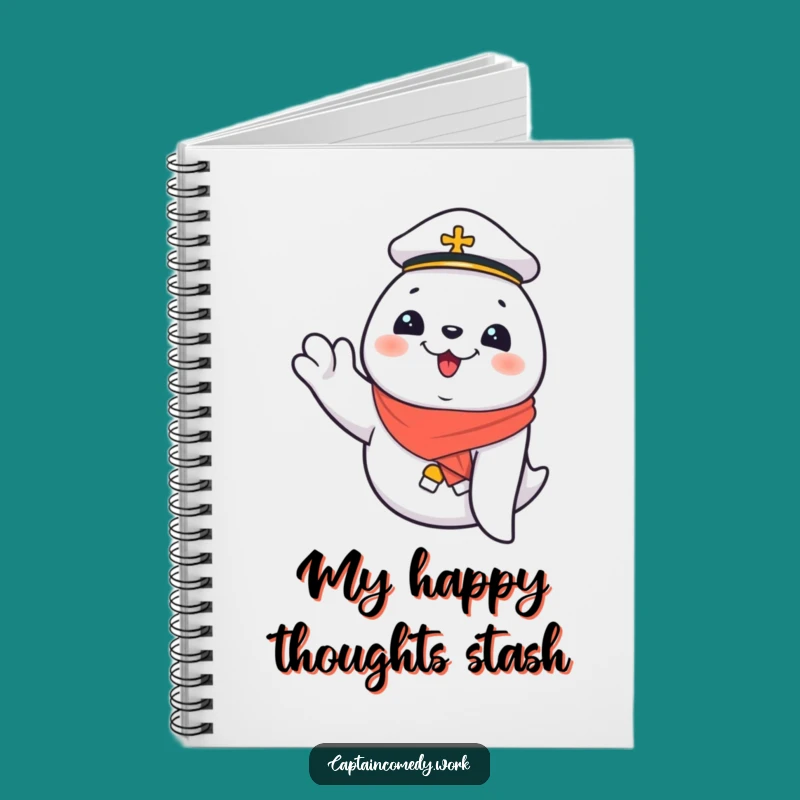 Funny Giggling Seal First Mate Notebook: Nautical Journal Pages, Perfect Funny Gift for Writers